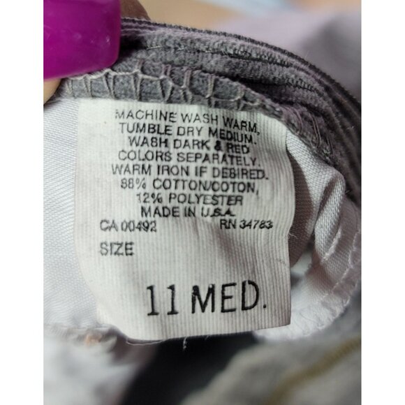 80s Vintage Deadstock Lee Rider II Jr London Loose Fit Cord 11 Med Union Made - Picture 6 of 16